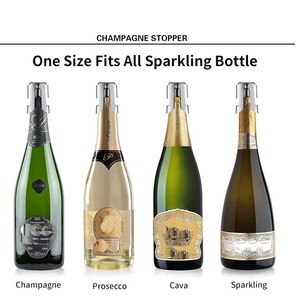 Tapón de botella de champán de acero inoxidable para champán, cava, Prosecco, <span class=keywords><strong>vino</strong></span> espumoso - Product Image 2