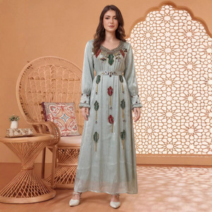 Wholesale Factory Supply PROMISTAR Vintage Style Indian Dubai Muslim <strong>Kurta</strong> / Kurti for <strong>Women</strong> Foil Print Quick Dry Loose Fit - Product Image 6