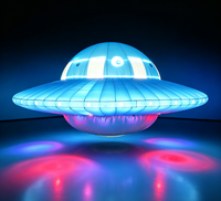 Alışveriş Merkezi Etkinliği Sergisi Reklam Dekorasyonu için Özel Dev Şişme UFO Uçan Daire Uzay Gemisi Modeli