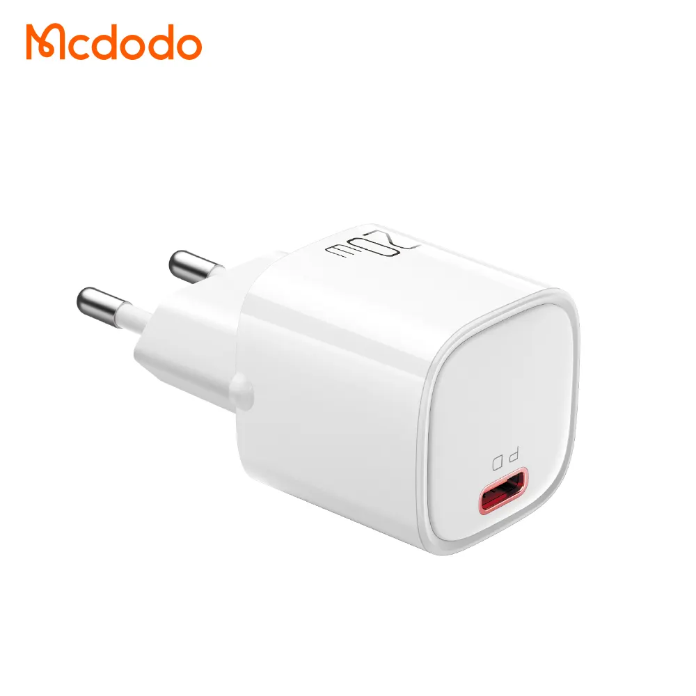 20W USB C ชาร์จเร็วโทรศัพท์มือถือ MINI PD สำหรับ iPhone 14 Pro ชาร์จเร็วสำหรับ iPhone สีขาว