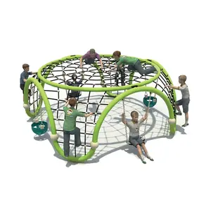 Kinderspiel zeug park im Freien Spielgeräte Schaukel Felswand blöcke Klettergerüst