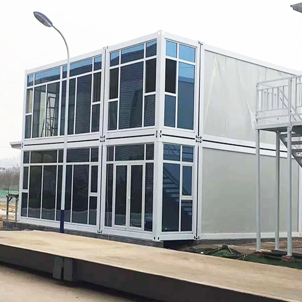 New folding container 15 mins quick installation cheap prefab Construction site container office steel container house