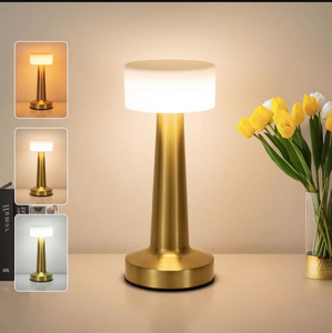 Nhà hàng ngoài trời cà phê gian hàng Đèn bàn có thể sạc lại <span class=keywords><strong>mini</strong></span> <span class=keywords><strong>LED</strong></span> cam nấm đèn cam thủy tinh <span class=keywords><strong>USB</strong></span> với chức năng mờ - Product Image 2