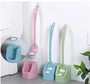 Cepillo de limpieza de microfibra de mango largo para el hogar Sunshine, soporte de PP, escurridor para cocina y baño, respetuoso con el bebé - Product Image 4