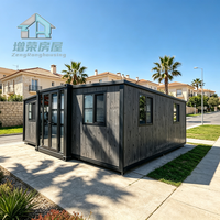 Bureau de chantier préfabriqué pliable et ignifuge de 20 pieds pour projets d'ingénierie et espaces de travail temporaires – Construction rapide et durable