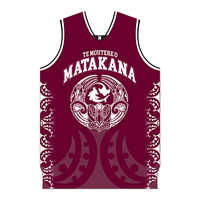 Singlet Basket Desain Tribal Kustom Gaya Polinesia Bahan Bernapas Pakaian Tim Atletik Grosir