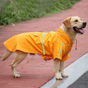 เสื้อกันฝนสำหรับสัตว์เลี้ยง PETSFOND รุ่น C105 น้ำหนักเบา ปรับได้ ทันสมัย กันน้ำ กันลม พร้อมฮู้ด ผลิตจากวัสดุ PU ที่ยั่งยืน - Product Image 5