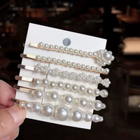 Barrettes à cheveux perlées tendance, pinces à cheveux élégantes pour femmes, accessoires capillaires pour jeunes filles