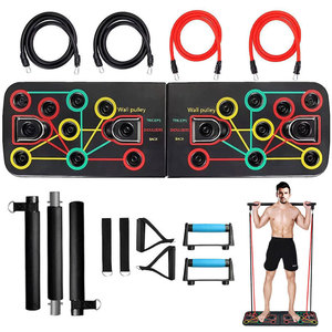 Equipo de Fitness portátil, tabla de entrenamiento Abdominal de realce con bandas de resistencia pesadas, barra de tríceps - Product Image 3