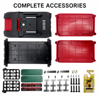 Kit de coque de boîtier de batterie 5S3P 21700 avec écran indicateur de capacité, boîtier de batterie de remplacement compatible avec les outils Makita 18V
