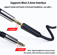 Adaptateur Type C 3,5 mm Aux, USB C vers prise casque 3,5 mm, câble audio Aux pour OnePlus 7 7T Pro Note 10 Google Pixel 3 4 XL