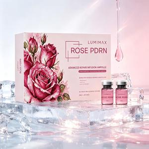 ROSE PDRN Mini Botella de Vidrio Suero Facial Infusión Reparadora Avanzada Estimula Colágeno Retrasa Signos de Envejecimiento Stock Disponible Venta al por Mayor - Product Image 1