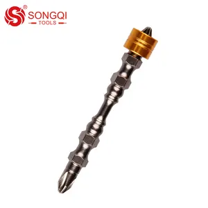 SONGQI 65MM uzun PH2 tornavida bit çift uçlu manyetik tornavida bit bobinleri ile