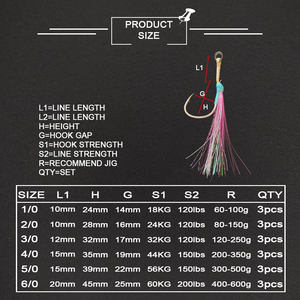 Hameçons circulaires en acier à haute teneur en carbone XUHANG PXSW01-PT pour la pêche au leurre, ciblant le cabillaud, le bar, le poisson-chat, le brochet, le requin, pour l'utilisation en eau salée et en rivière, lumineux UV - Product Image 3