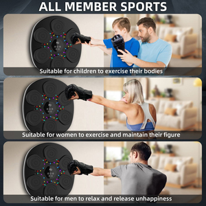 Nouvelle Machine de Boxe Musicale Intelligente Lumineuse – Cible Murale Électrique pour Entraînement de Frappe en Intérieur et Dispositif Anti-Stress pour Adultes - Product Image 4