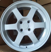 Llantas de aleación cóncavas JW de 18x8.5J 5x112 5x120 4x100 para autos de pasajeros universales de 15, 17 y 19 pulgadas, nuevas, con acabado en zinc.