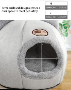 New Deep Sleep Comfort in Winter Cat <strong>Bed</strong> Iittle Mat Basket Small Dog House Products Pets Tent Cozy Cave Nest Indoor <strong>Cama</strong> Gato - Product Image 5