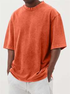 Camiseta de Algodón Personalizada para Hombre, 260 g/m², 250 g/m², Lisa, Lavado Vintage, Gruesa, Talla Grande, Fabricante de Camisetas - Product Image 5
