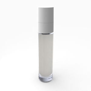 Botella cosmética de vidrio reciclado de 50 ML del fabricante experimentado Bomba blanca brillante Embalaje transparente reductor de impacto Hecho - Product Image 3