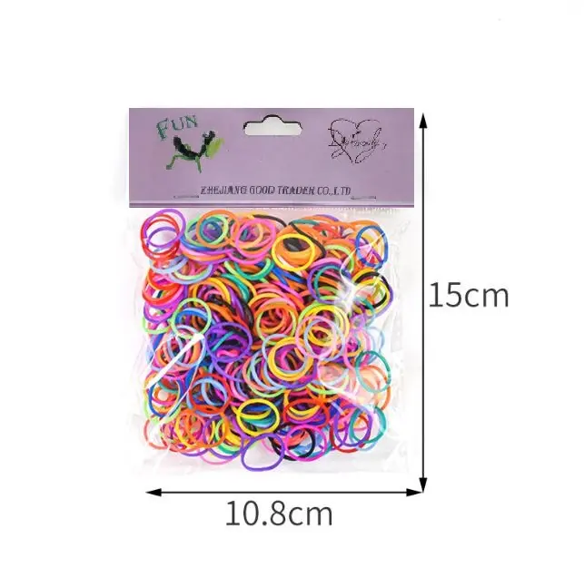 Loom Rubber Bands bag For Kids Hair Rainbow Color Rubber Loom colorful Bands Make Woven Bracelet DIY Toys Set Kid Gift