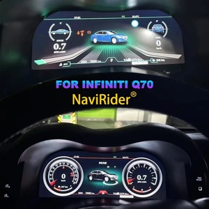 แผงหน้าปัดดิจิตอล LCD ขนาด 12.3 นิ้ว สำหรับ Infiniti Q70 ปี 2013-2020 มาตรวัดความเร็วรอบ มาตรวัดระยะทาง จอแสดงผลเสมือนจริง พร้อมระบบ GPS และมาตรวัดความเร็ว - Product Image 2