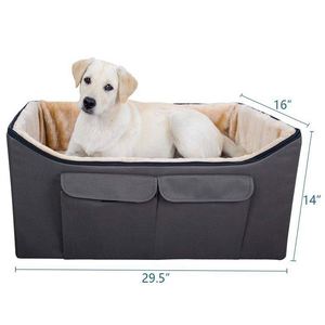 Siège auto pour chiot BSCI Factory, version améliorée, siège rehausseur de luxe portable pour chien avec laisse de sécurité à clipser - Product Image 2