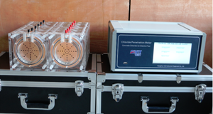 Phòng thí nghiệm bê tông kỹ thuật số LCD nhanh chóng clorua <span class=keywords><strong>ion</strong></span> di chuyển thâm nhập Meter điện Flux kiểm tra - Product Image 3