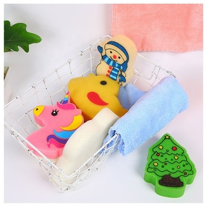 Boule de bain pour bébé, nouveau-né, mignon, éponge douce, moussant de douche, Massage exfoliant, licorne, bonhomme de neige, nuage - Product Image 6