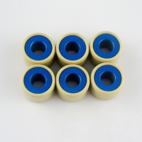 Set Pulley Roller Berbobot Inti Besi PA66 Kustom Baru 18*14mm untuk Sepeda Motor Skuter GY6-125 K44 Rongfafs