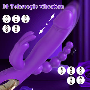 الأكثر مبيعًا G-spot الشرج الثلاثي تحفيز 10 وظيفة قابلة لإعادة الشحن تحفيز البظر مثير أرنب هزاز دسار - Product Image 2