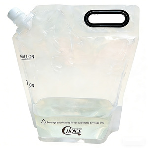 Bolsa Transparente de PE de Grado Alimenticio con Boquilla, a Prueba de Fugas, Reutilizable, Portátil, para Agua, Líquidos y Bebidas - Product Image 1