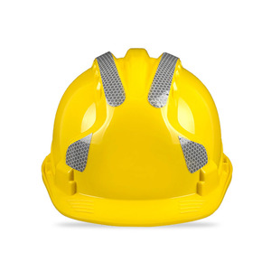 Casco de Seguridad Noan, Estilo de Tres Nervaduras con Tiras Reflectantes para Protección de la Cabeza en Obras de Construcción - Product Image 1