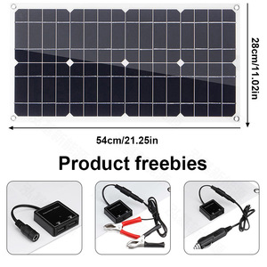 Panel Solar Flexible Monocristalino de Silicio de 24W y 18V, Divertida Conversión de Energía Solar, Generación de Energía Ecológica - Product Image 1