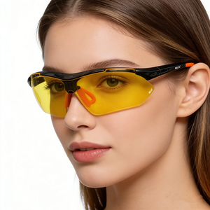 WELTA ANSI Z87.1 Safety Glasses Impact Resistant Anti-fog PC <b>Lens</b> CE EN ISO 16321 Approved Protective Eyewear Safety Glasses - Product Image 2