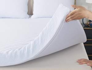 3-Inch kandang telur Gel pendingin busa memori pelapis kasur dengan Rebound lambat <span class=keywords><strong>Visco</strong></span> busa bantalan tempat tidur penutup bambu portabel untuk Hotel - Product Image 5