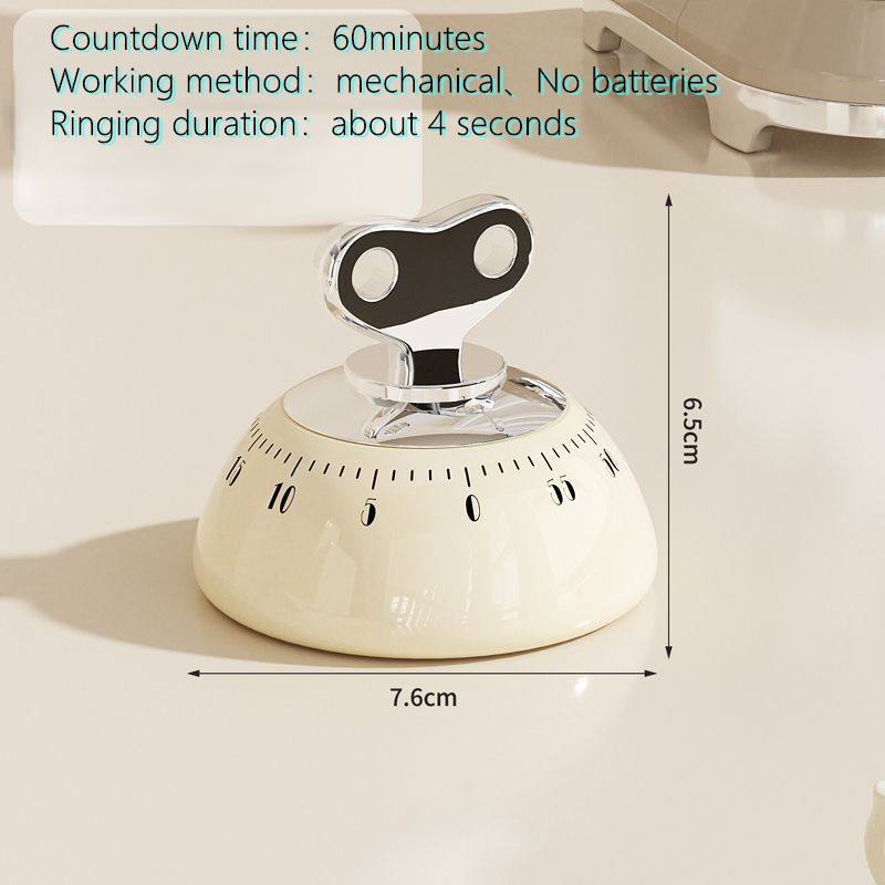Battery-Free Magnetic Kitchen Timer Electronic Mechanical Reminder for Refrigerator Timing with Magnetic Wream