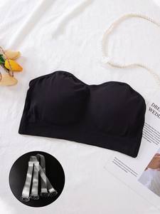 Sujetador sin tirantes LUOYI de fábrica, sin costuras, antideslizante, <span class=keywords><strong>talla</strong></span> grande, bralette de alta calidad para uso diario de chicas con busto grande. - Product Image 4