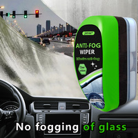 JSTREE Limpiador Antivaho 120ml, Agente Antivaho para Vidrios con Cepillo Aplicador, Desempañador Ergonómico para Parabrisas de Coche, Sin Niebla