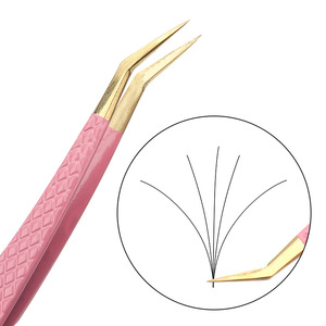 Pince à épiler professionnelle en acier inoxydable pour extensions de cils, volume de cils, GZ RTS, commande en gros mixte - Product Image 2