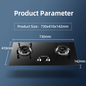 Modernes neuartiges Design Glas gasherd mit 2 Brennern Tragbares Fabrik küchengerät für den Hausgebrauch - Product Image 6