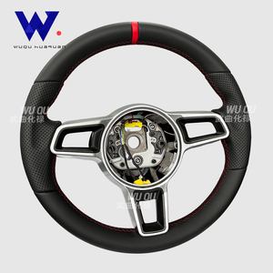 Volante de Cuero de Alta Calidad para Porsche Cayenne, Boxster, Cayman 987, Panamera 718, 911, 997, 985, 981 Mk2, <span class=keywords><strong>Macan</strong></span> 718, 970, 958 - Product Image 6