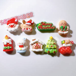 Tema de Navidad, recién llegado, accesorios artesanales de resina, adornos DIY, materiales artesanales, pegamento en crema, accesorios para el cabello, flores - Product Image 2