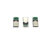 Cargador de datos USB 3,0 3,1, conector macho tipo C, conector USB tipo C con PCB