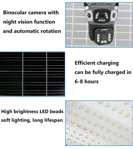 800W CCTV không dây năng lượng mặt trời ánh sáng đường phố với 4G Wifi & 4MP Camera giám sát ngoài trời đèn hàng đầu thế giới B2B ứng dụng - Product Image 3