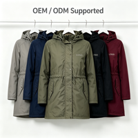Manteau long en polaire pour femme, imperméable, coupe-vent, chaud, pour l'hiver, réversible, écologique