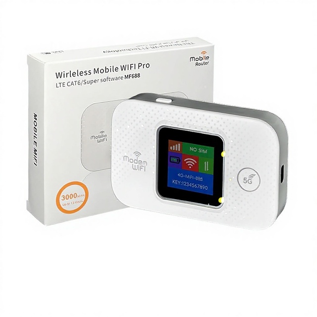 4G 5G LTE 2.4G WiFi Firewall Car Router Mifi Type-C Color Screen Mobile WiFi Europe