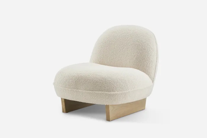 Nordic Living Room Chair Wool Fabric Luxury Single Seater Sofa Accent Lounge Chairs Lazy Armchair