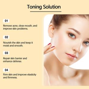 Professionale per la cura del corpo Toner facciale naturale pianta Ginseng e acido glicolico idratante riparazione Acne mangiare con bottiglia di plastica - Product Image 3