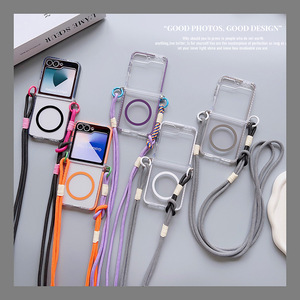 Funda Magnética con Carga Inalámbrica para Teléfono Móvil Galaxy <span class=keywords><strong>Z</strong></span> <span class=keywords><strong>Flip</strong></span> 6, Cubierta Transparente de Acrílico para <span class=keywords><strong>Samsung</strong></span> <span class=keywords><strong>Z</strong></span> <span class=keywords><strong>Flip</strong></span> 7 - Product Image 2
