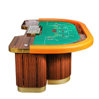 Bby Fabrik Großhandel Holz-Casino Professioneller Roulette-Tisch Luxuriöse Edelstahl-Beine Unterhaltungs-Roulette Einzelnes Spielrad